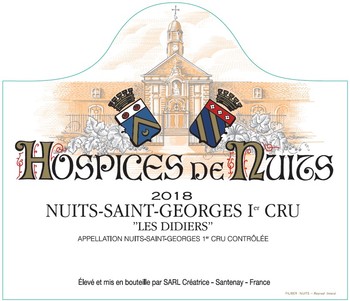 2018 Maison Evenstad, Hospices de Nuits Nuits-Saint-Georges Premier Cru Les Didiers Pinot Noir