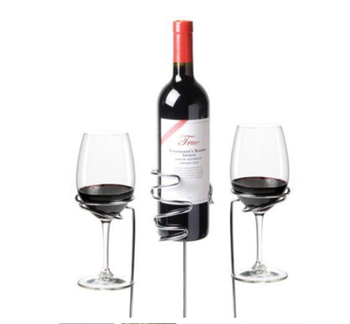 REW Picnic Stix Wine Glass & Bottle Holder